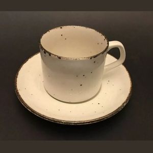J&G Meakin Lifestyle Brown Speckled Cup& Saucer
